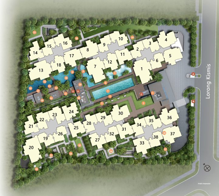 View at Kismis Site Plan